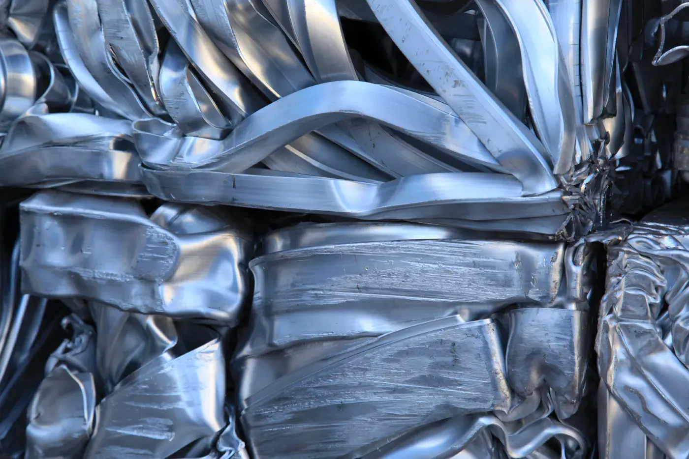 Baled aluminium scrap
