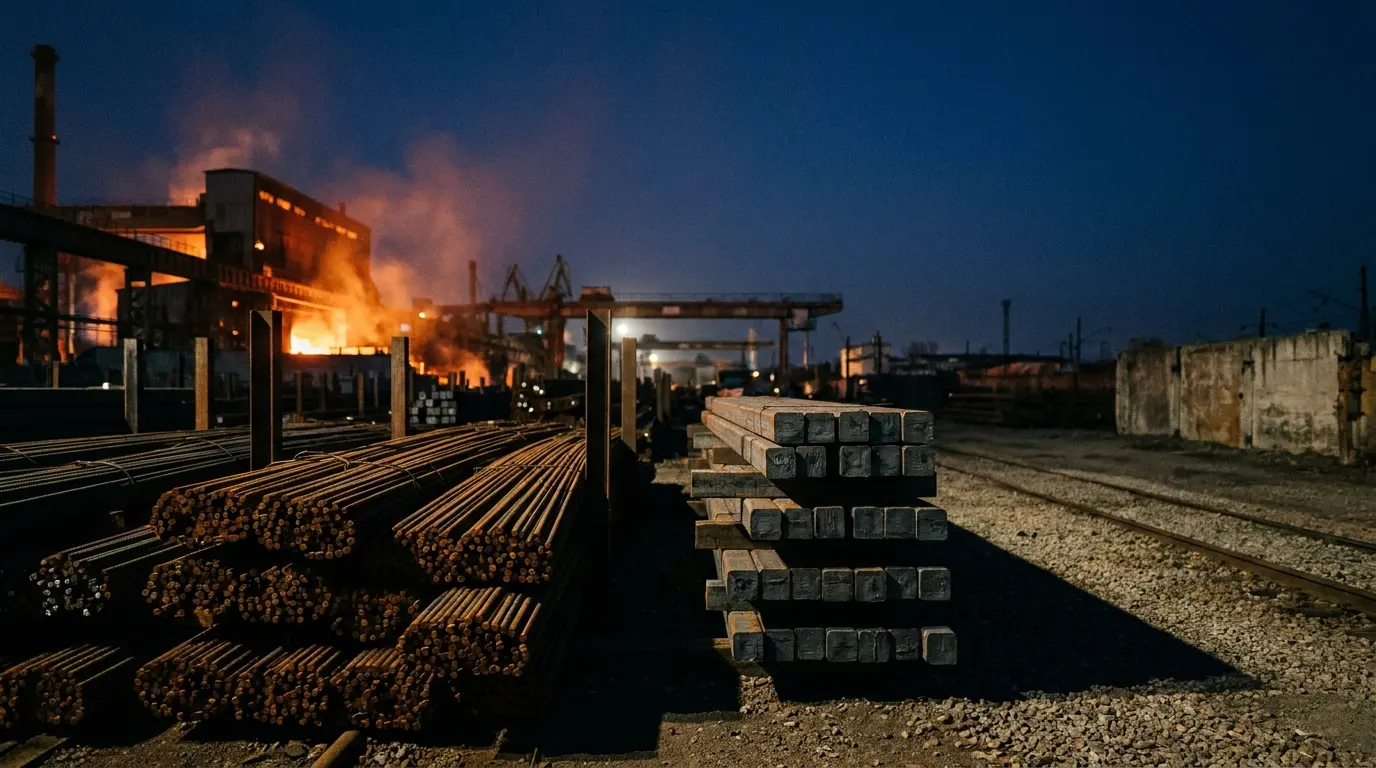 Steel billets and rebar bundles – iron ingot and rebar supply in Iraq